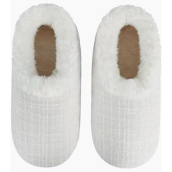 Slumbies Womens Winter Slippers Medium - SPARKLE CREAM