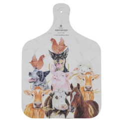 Farmyard Faces Serving Board