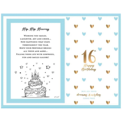 16Th Sweet Hearts Glass Pf