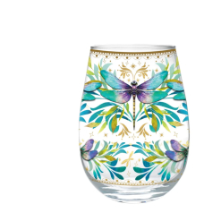 Dragonfly Wine Glass