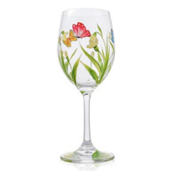 Wine Glass Butterfly