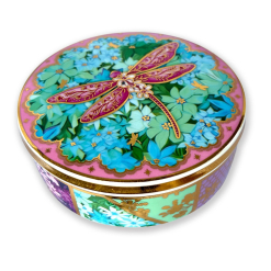 Ceramic Glam Jar Pretty Patchwork