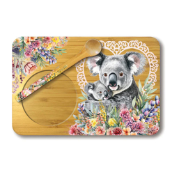 Bamboo Tea Tray Koala Cuddles