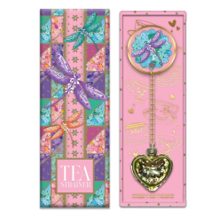 Ceramic Tea Strainer Pretty Dragonfly