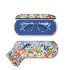 Teatime Wrens Glasses Case