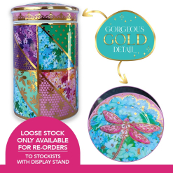 Ceramic Tea Canister Pretty Patchwork