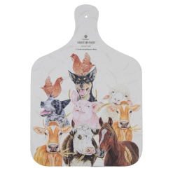 Farmyard Faces Serving Board