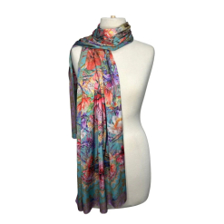 Satin Scarf Wrap Vintage Kookas