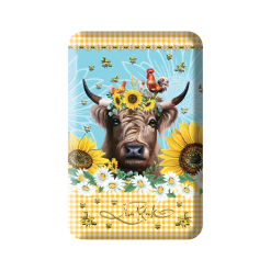 Sunny Country Cow Jewellery Case