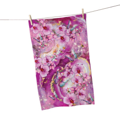 Orchid Tea Towel