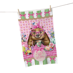 Wombat Tea Towel