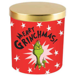 Merry Grinchmas Red Candle