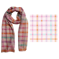 Scarf FM Pink Gingham