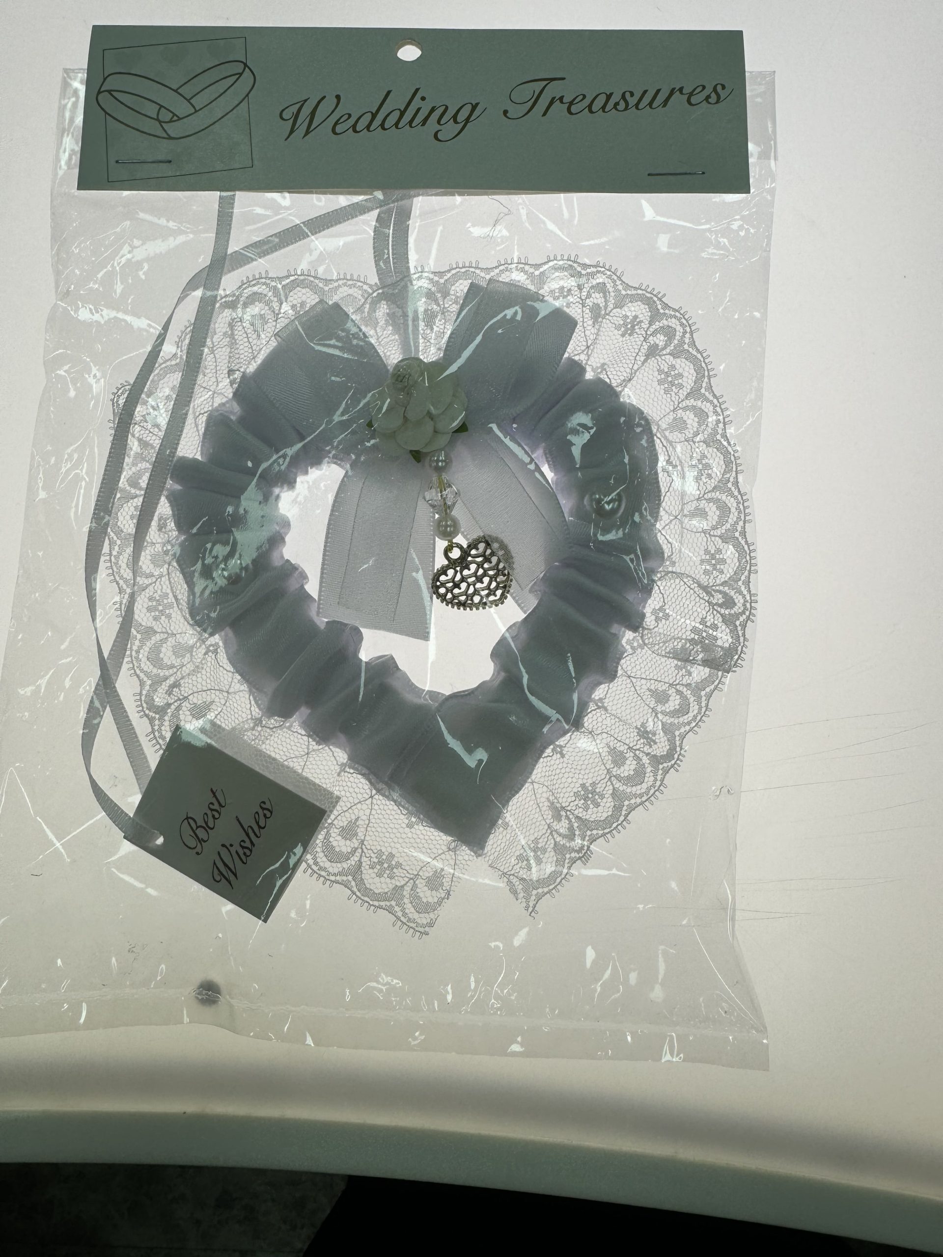 Bridal Heart with hanging Heart