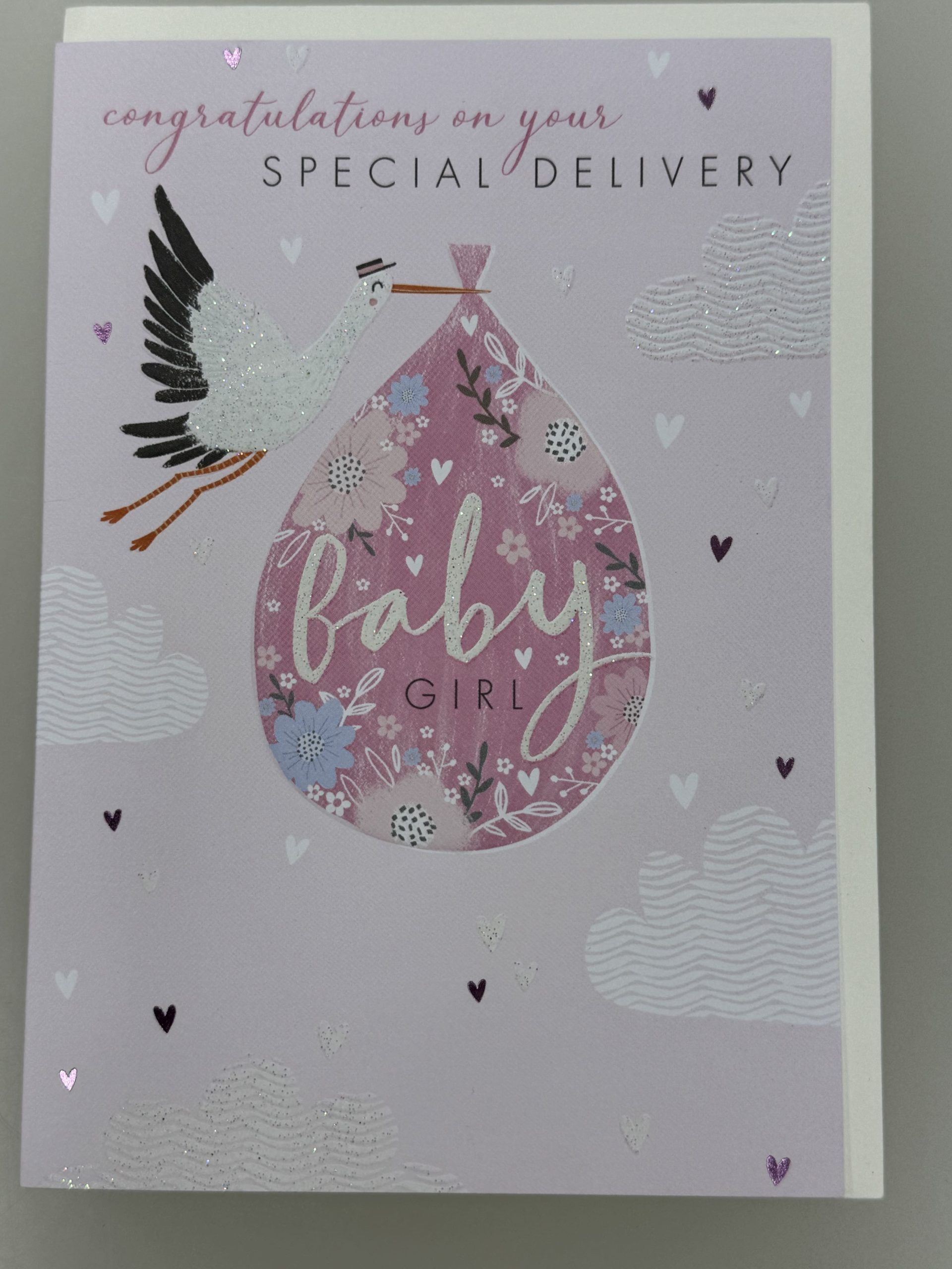 Special Delivery Baby Girl Card