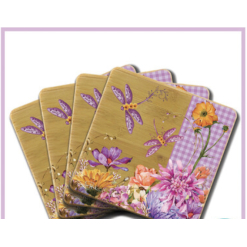 Coasters set Dragonfly Fields