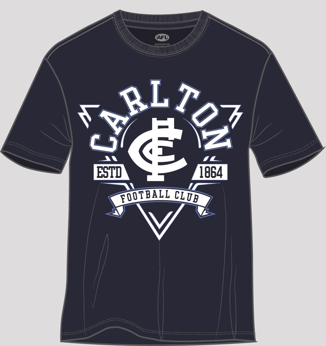 Youth Banner Tee Blues