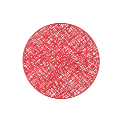 Glitz Glam Round Placemat Red