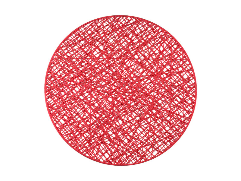 Glitz Glam Round Placemat Red