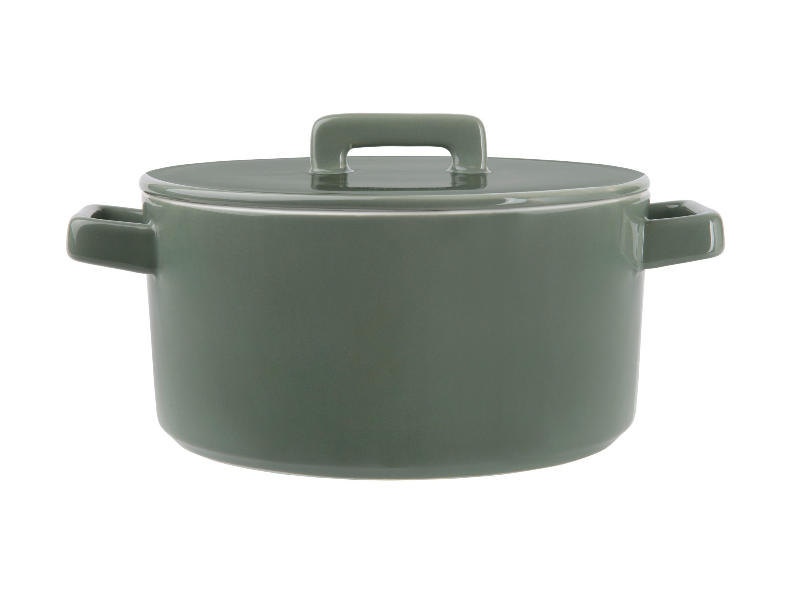 Epicurious Round Casserole 1.3L Sage Gift Boxed