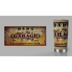 Dad's Garage 20oz S/Steel Travel Mug