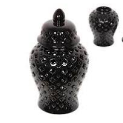 Black Moroccan Ginger Jar