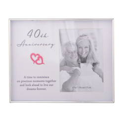 Love Heart 40th Anniversary 4x6