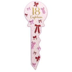 Small 18 Ribbons Birthday Key
