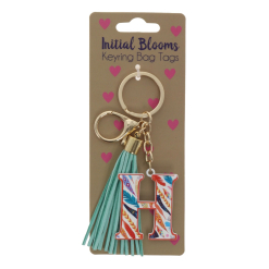 H keyring bag tag