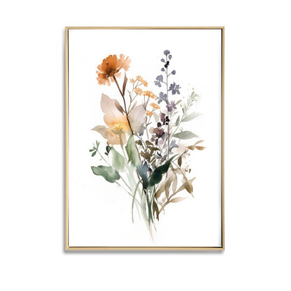 Botanical Wildflower B Canvas