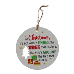 Around Tree Xmas Plaque