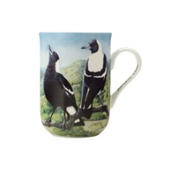 Birds of Australia 10 year Anniversary Mug 300ML Magpie