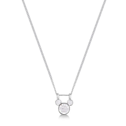 ECC Mickey April Birthstone Necklace