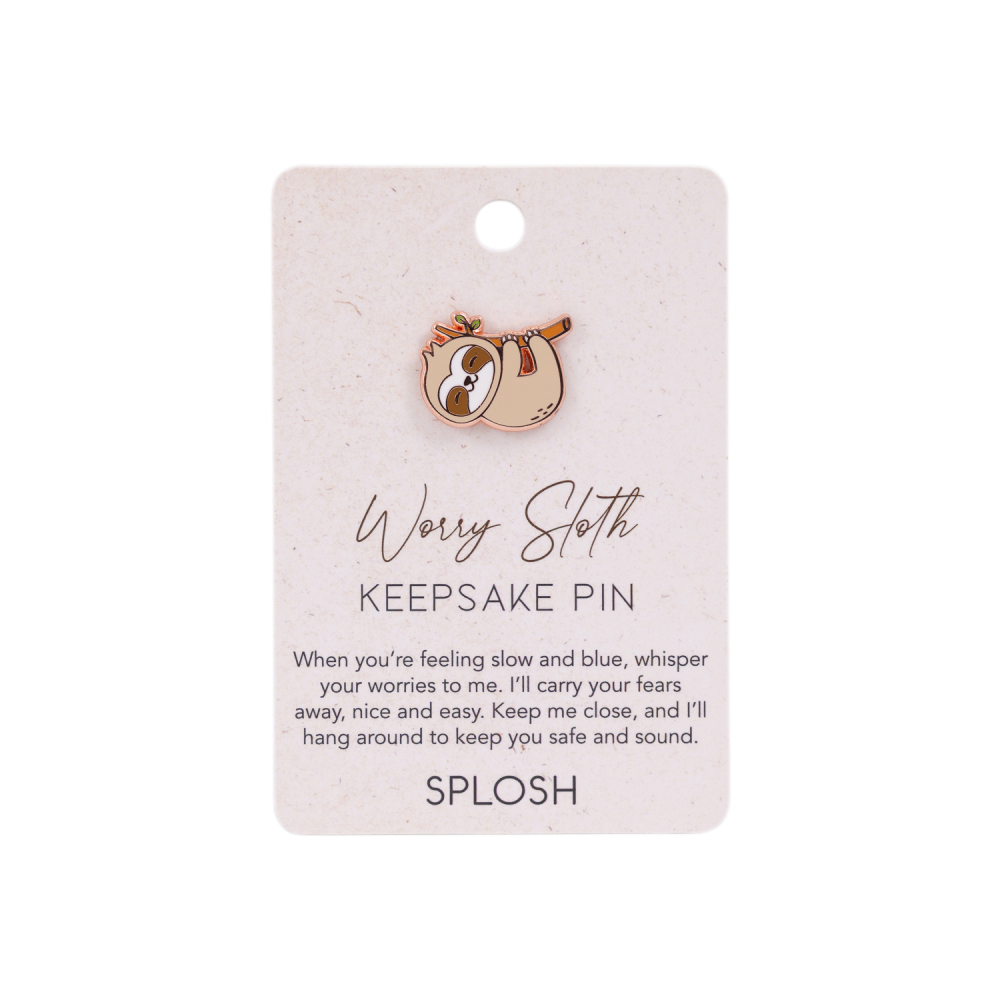 Replen Worry Sloth Keepsake Pin