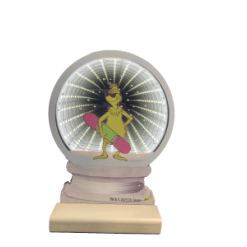 20cm Infinity Grinch With Surfboard Snow Globe