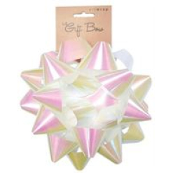 Bow Large Iridescent White