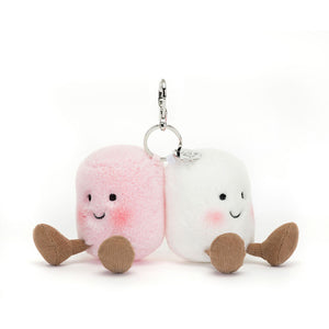 Jellycat Bag Charm Amuseables Pair of Marshmallows
