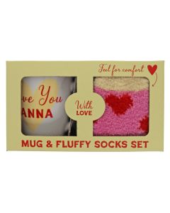 Love you nanna fluffy sock mug