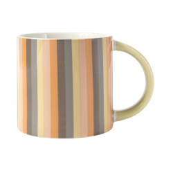 Power Pop Stripes Mug 400ML Charcoal