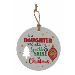 Daughter Xmas Plaque