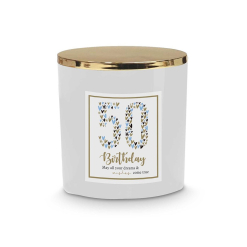 50Th Heart Candle