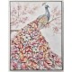 Hand Painted Peacock Canvas Print