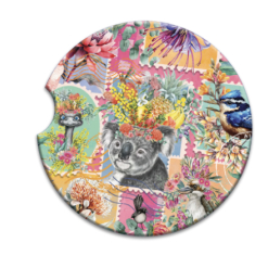 Car Coaster Pretty Postage