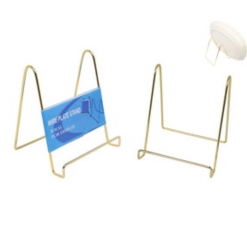 Gold Wire Plate/Book Stand Easel 12cm