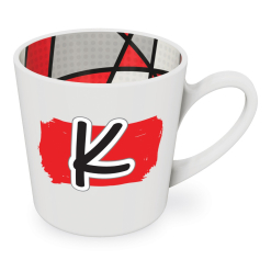 K motif mug male