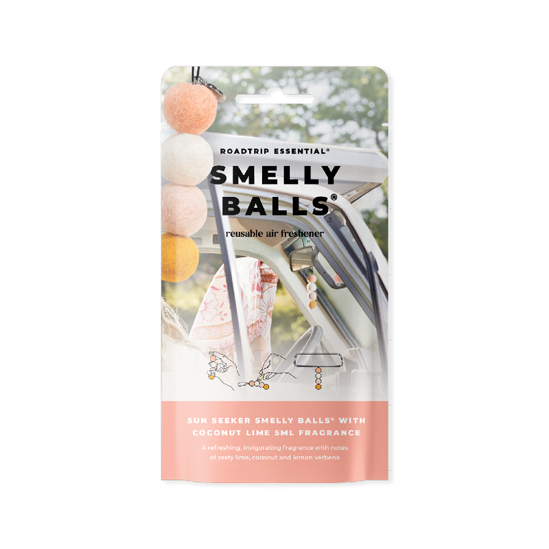 Auto Smelly Balls Sun Seeker - Coconut Lime 5ml Set - Pouch