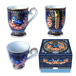 Ceramic Cup Blue Wrens