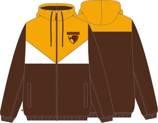 Hawks Paneled Windbreaker Jacket