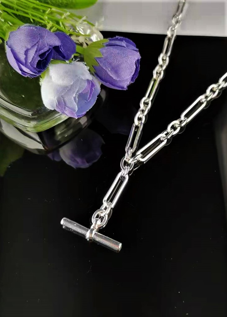 Silver Link Necklace Fashion Jewellery