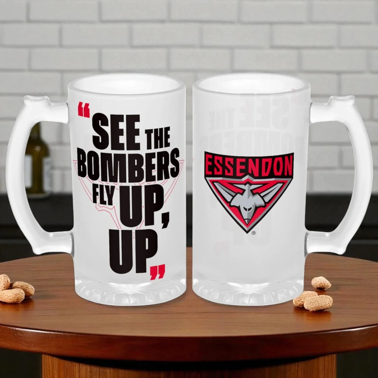Essendon Bombers Stein Frosted 500ml